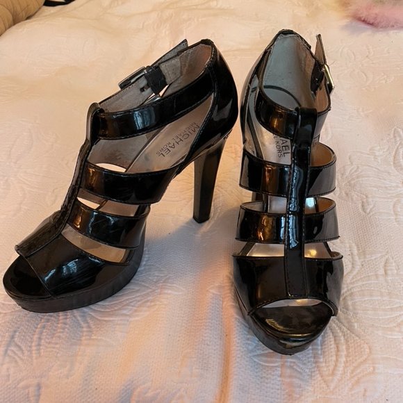 Michael Michael Kors Strappy Patent Leather Heels - Picture 4 of 4